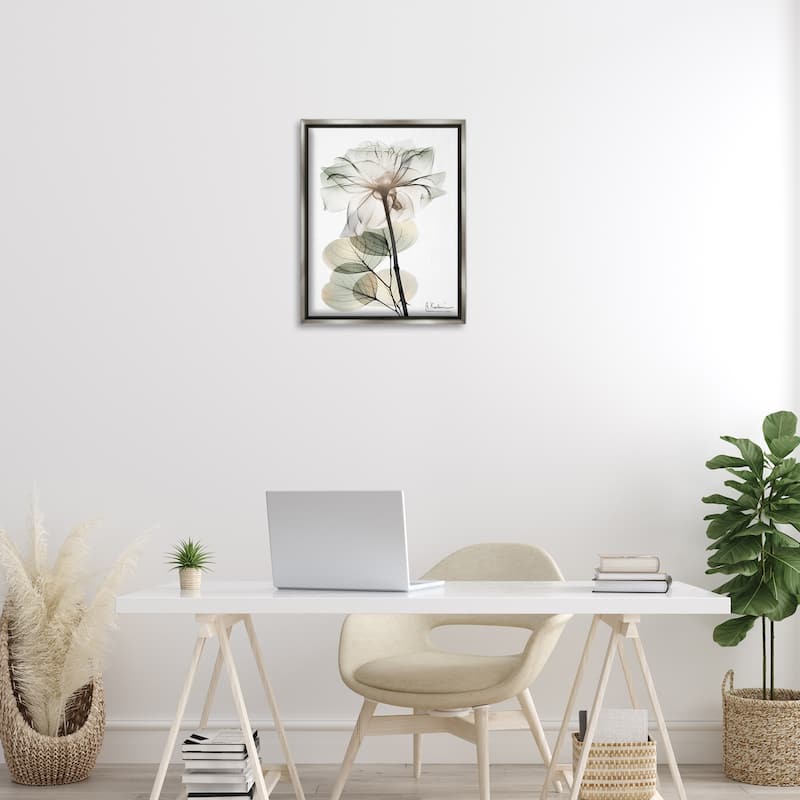 Stupell Modern Minimalist Buds Framed Floater Canvas Wall Art Design By Albert Koetsier