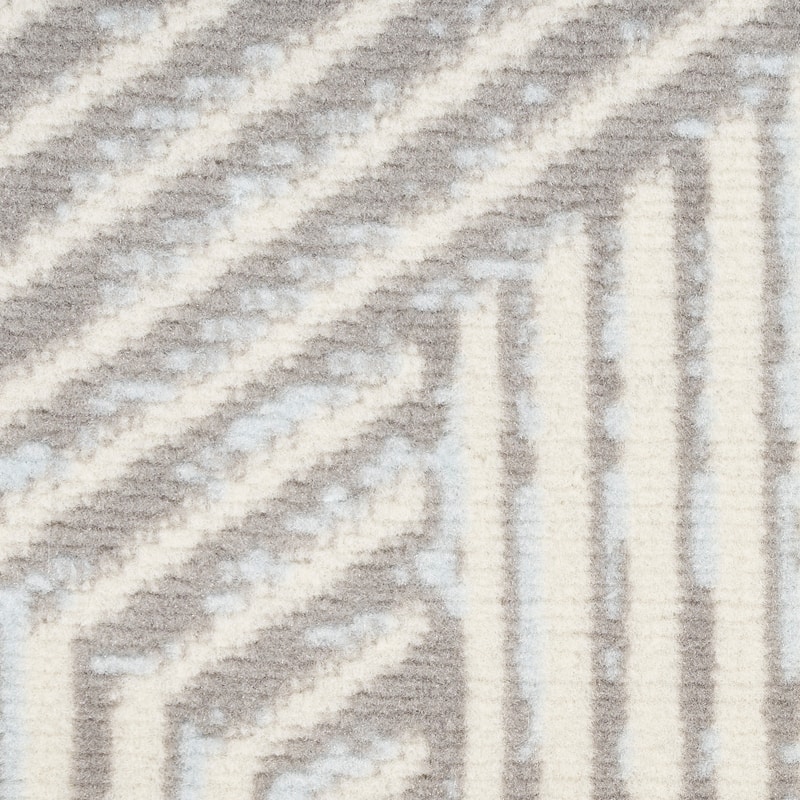 Nourison Grafix Indoor Grey Geometric Area Rug