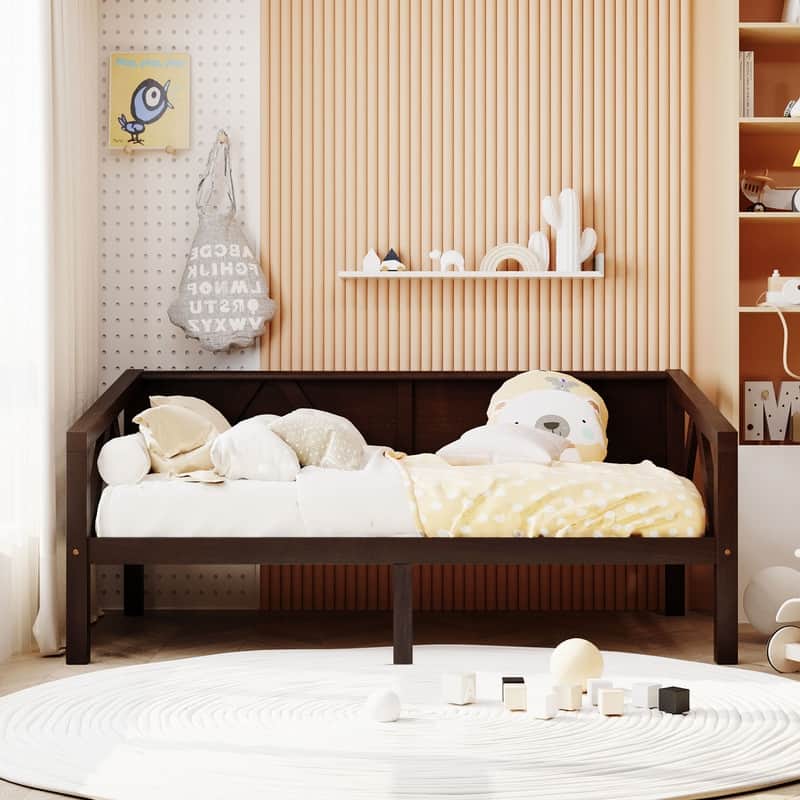 Twin size Wooden Daybed with Strong Support