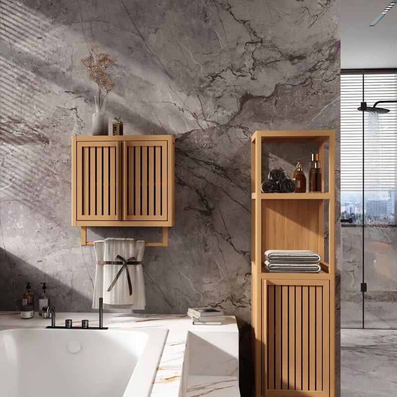 Bamboo Wall-Mounted Cabinet