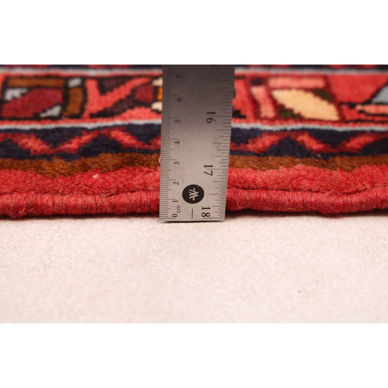 ECARPETGALLERY Hand-knotted Andelz Red Wool Rug - 3'5 x 4'4