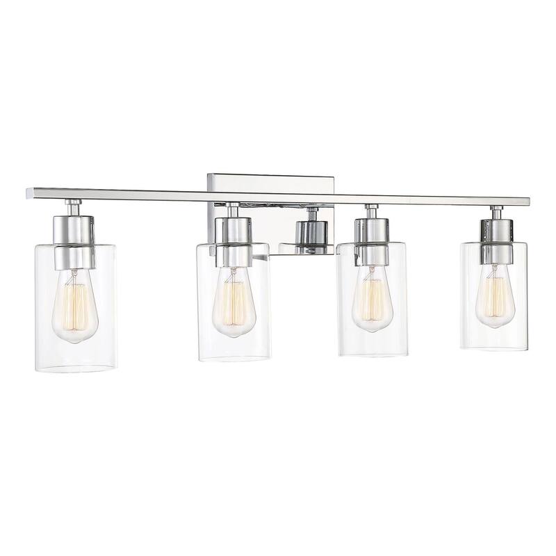 Savoy House Lambert 4 Light 31" Wide Bathroom Vanity Light with Glass