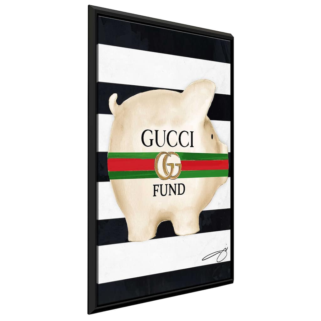 "Gucci Fund" by Jodi Print on Floating Canvas