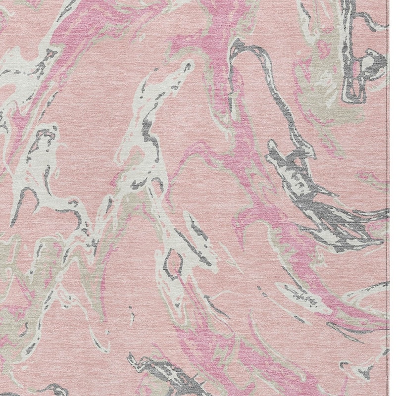 HomeRoots Abstract Transitional Rectangle Outdoor Rug