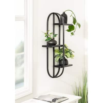 Kate and Laurel Ramos Wood/Metal Accent Shelf - 18x6x30