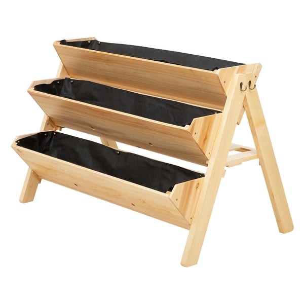 8.25 In. Unfinished Wood Large Tool Box or Garden Tote Kit