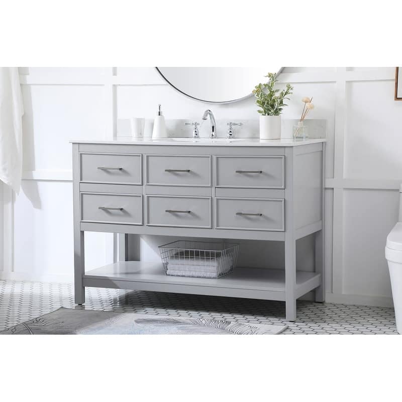 Elegant Lighting VF19048 Sinclaire 48" Free Standing Single Basin