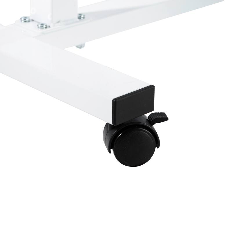 airLIFT 23.6" Overbed Height Adjustable Mobile Side Table Cart