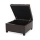 preview thumbnail 36 of 51, Veronica Contemporary Tufted Leather Storage Ottoman by Christopher Knight Home
