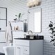 preview thumbnail 11 of 16, Design House Isla Modern Metal Framed Rectangle Wall Mounted Accent Mirror
