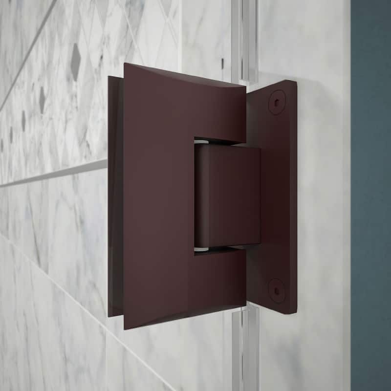 DreamLine Unidoor Plus 38 in. W x 30 3/8 in. D x 72 in. H Frameless Hinged Shower Enclosure - 30.38" x 38"