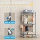 preview thumbnail 6 of 6, Heavy Duty 3-Tier Rolling Garment Rack w/ 2Hanging Rods,Locking Wheels