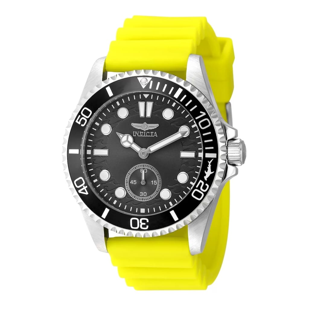 Invicta Men's 49339 Pro Diver Quartz 2 Hand Charcoal Dial Watch