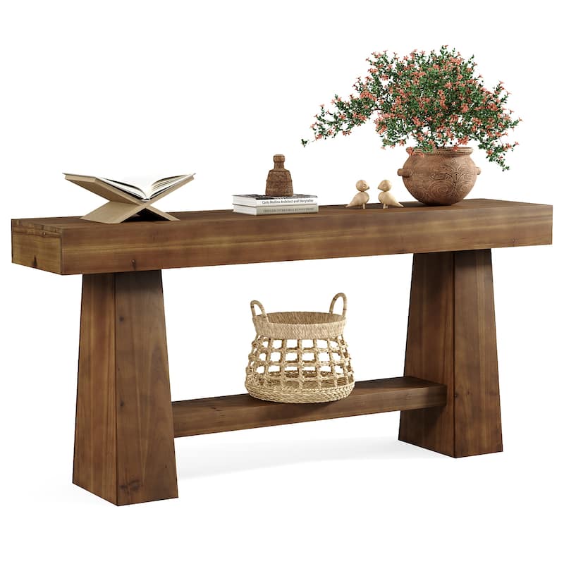 67 Inch Solid Wood Console Table for Entryway