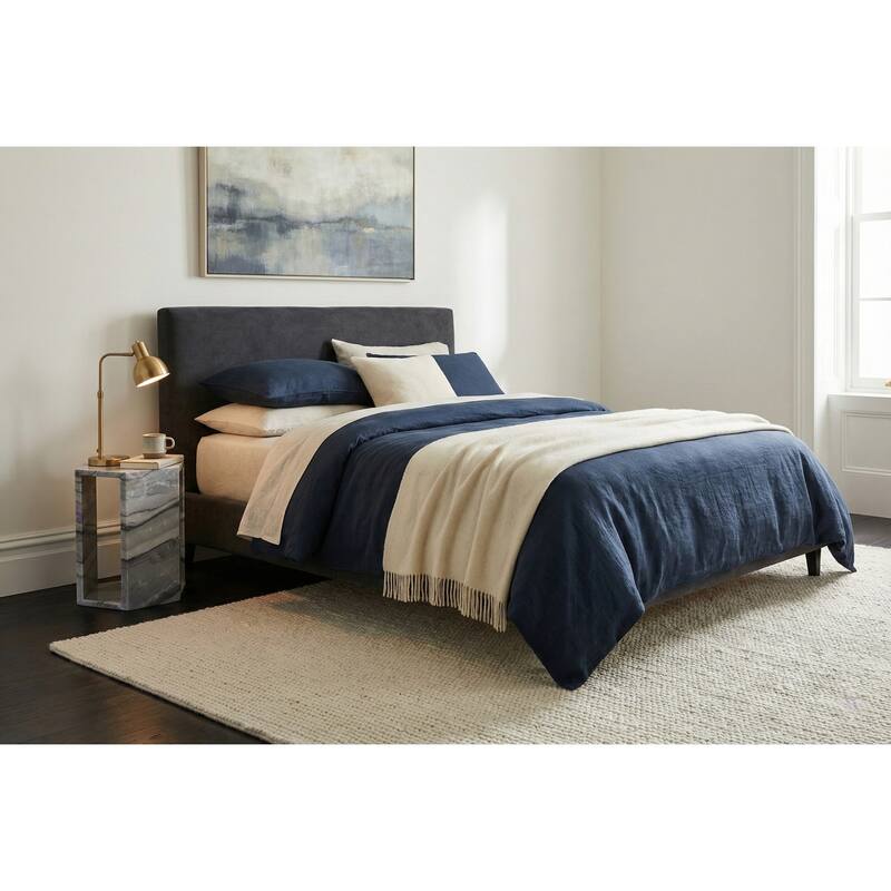 Roomfitters Luxury Natural Marble Hexagon Side Table, Solid Stone Geometric Pedestal End Table, Polished Finish