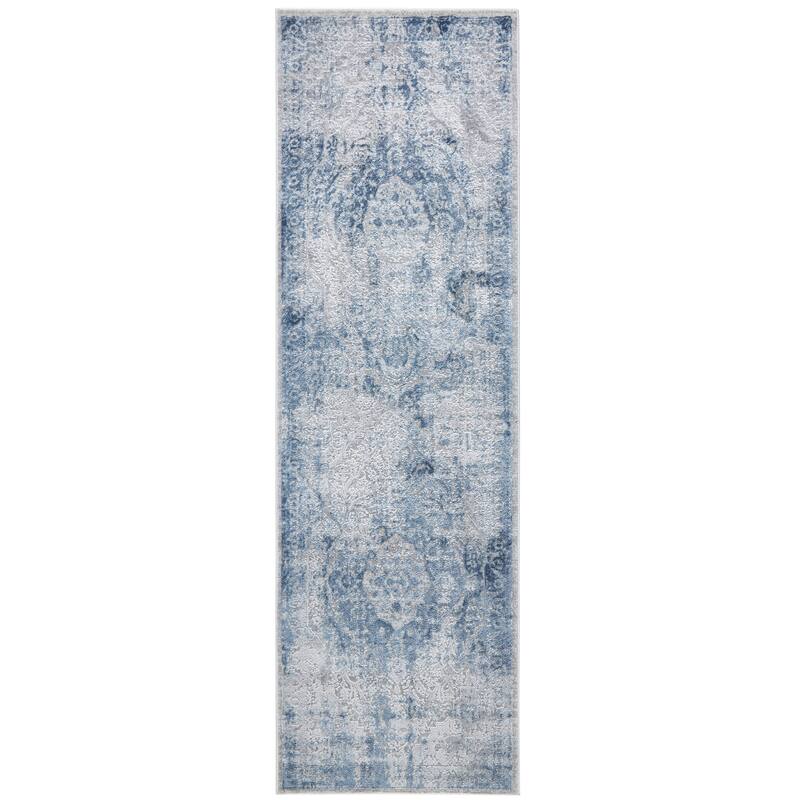 Nicole Miller New York Kenmare Capri Transitional Medallion Area Rug