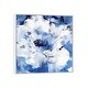 preview thumbnail 2 of 16, iCanvas "Little Blue II" by Eva Watts Framed Canvas Print White - 12x12