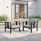 preview thumbnail 2 of 195, Outdoor Teak Solid Wood Patio Furniture Set Loveseat Armchair Table Collection