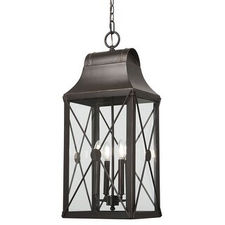 The Great Outdoors 73298 De Luz 4 Light 12-1/2" Wide Outdoor Pendant