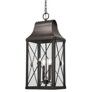 The Great Outdoors 73298 De Luz 4 Light 12-1/2" Wide Outdoor Pendant