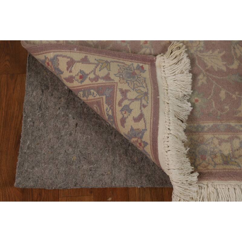 Vintage Pink Art Deco Chinese Foyer Rug Hand-Knotted Wool Carpet - 3'0" x 5'0"
