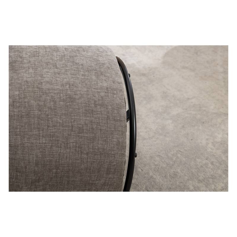 Chenille Fabric Swivel Accent Armchair Barrel Chair