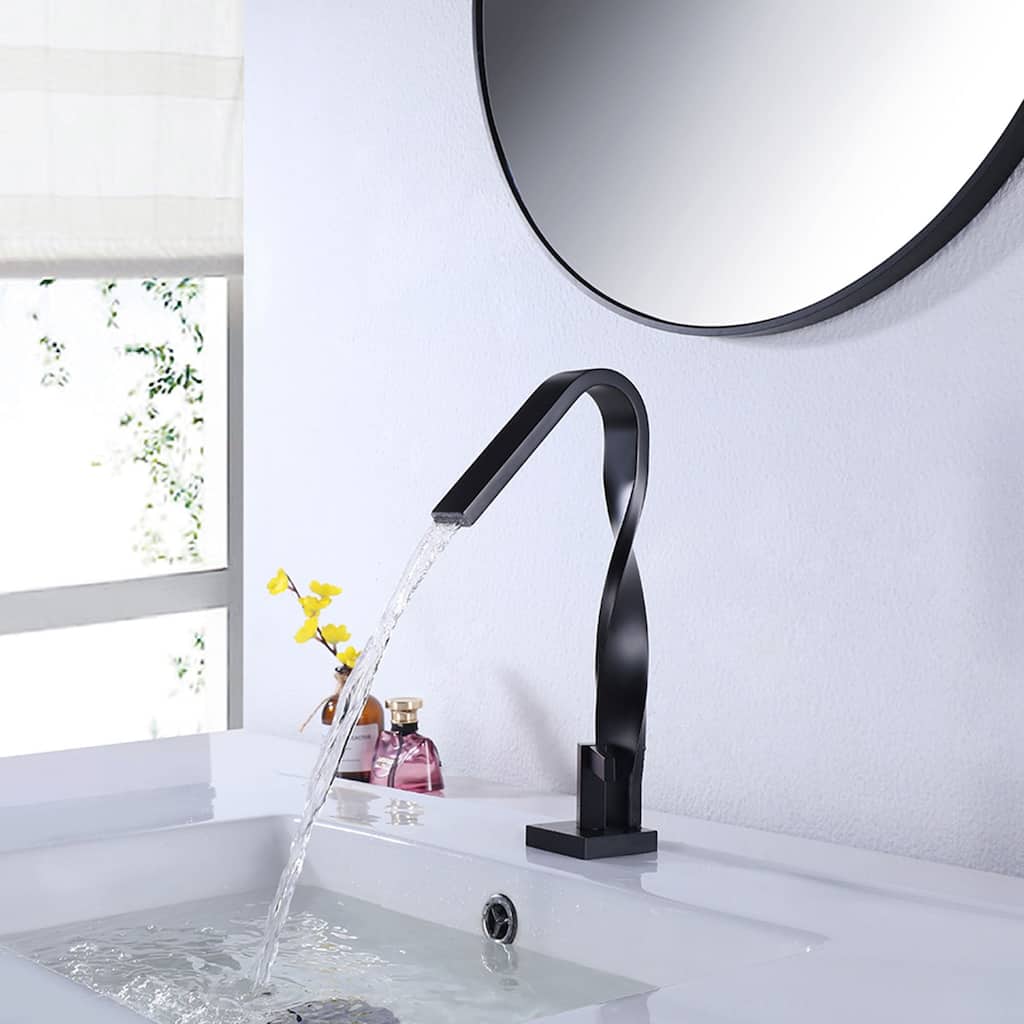 Widespread Single Hole Bathroom Vessel Sink Faucet