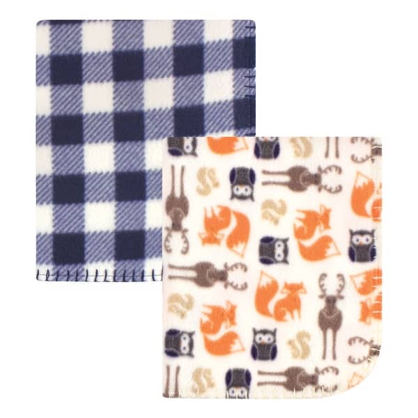 slide 1 of 1, Hudson Baby Infant Boy Fleece Blankets, Forest, One Size - Forest - One Size One Size - Forest