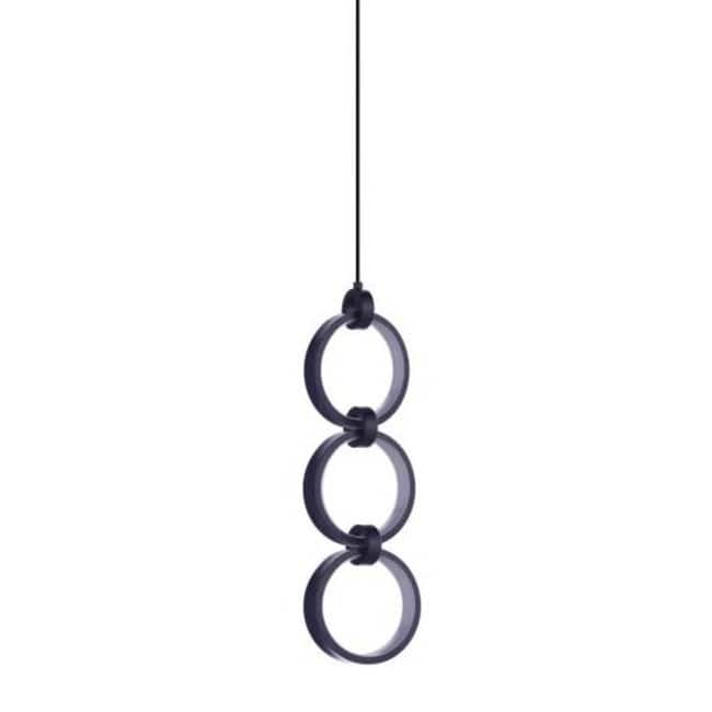 Craftmade 59393 Context 6" Wide LED Suspension Multi Light Pendant - Flat Black