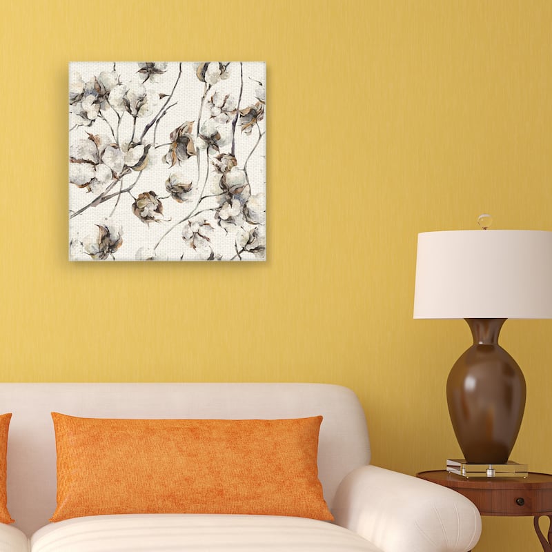 Cotton Blossoms by Belle Maison Canvas Art Print