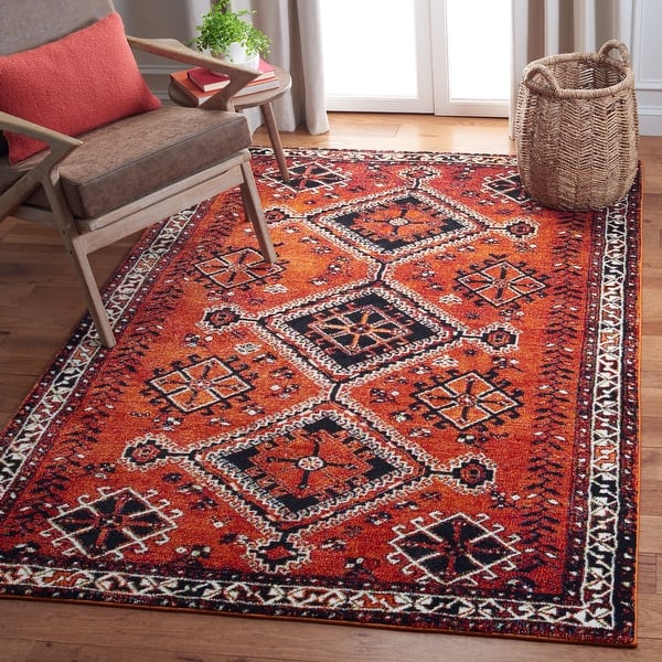 Orange SAFAVIEH Vintage Hamadan Collection VTH217B Oriental Traditional Persian Non-Shedding Living Room Bedroom Dining Home Office Area Rug Multi 9' x 12' Orange SAFAVIEH Vintage Hamadan Collection VTH217B Oriental Traditional Persian Non-Shedding Living Room Bedroom Dining Home Office Area Rug Multi 9' x 12'