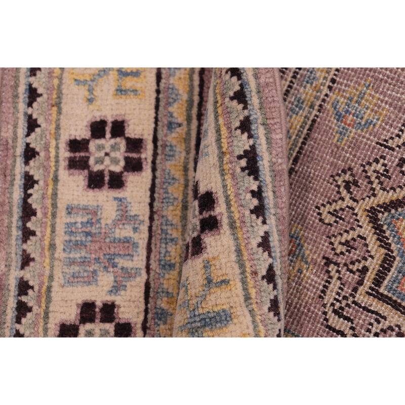 Bohemian Kazak Aniyah Taupe/Beige Wool Rug - 2'0'' x 3'0''