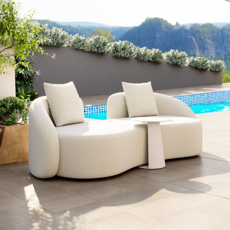 Sunny Isles Loveseat Beige - Beige