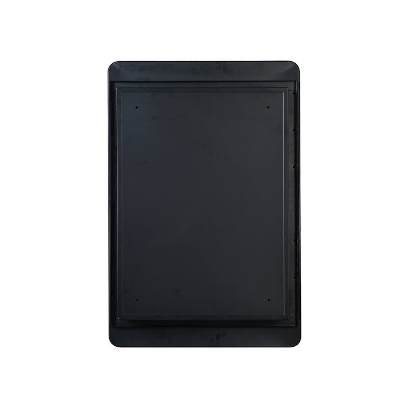 Black Medicine Cabinet Metal Framed Wall mount or Recessed Mirror Cabinet