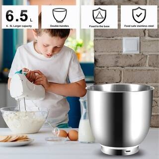 slide 2 of 6, BOSCARE Stand Mixer 6.5L 660W 6-Speed Tilt-Head Electric Food Mixer