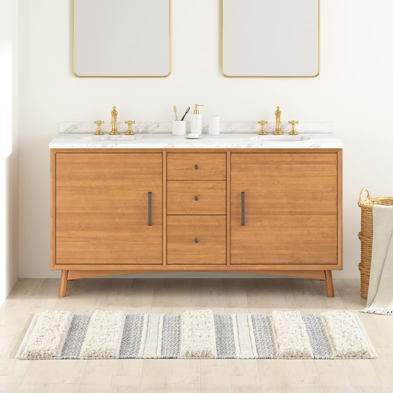 INK+IVY Asher Woven Texture Stripe Bath Rug