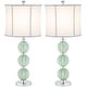 preview thumbnail 8 of 10, SAFAVIEH Lighting Stephanie 28-Inch Ceramic Table Lamp Set of 2 - 12" x 12" x 28"