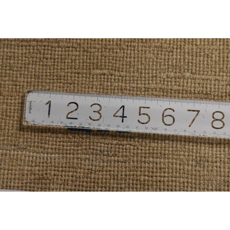 Modern Gabbeh Oriental Area Rug Handmade Yellow Wool Carpet - 4'11" x 7'0"