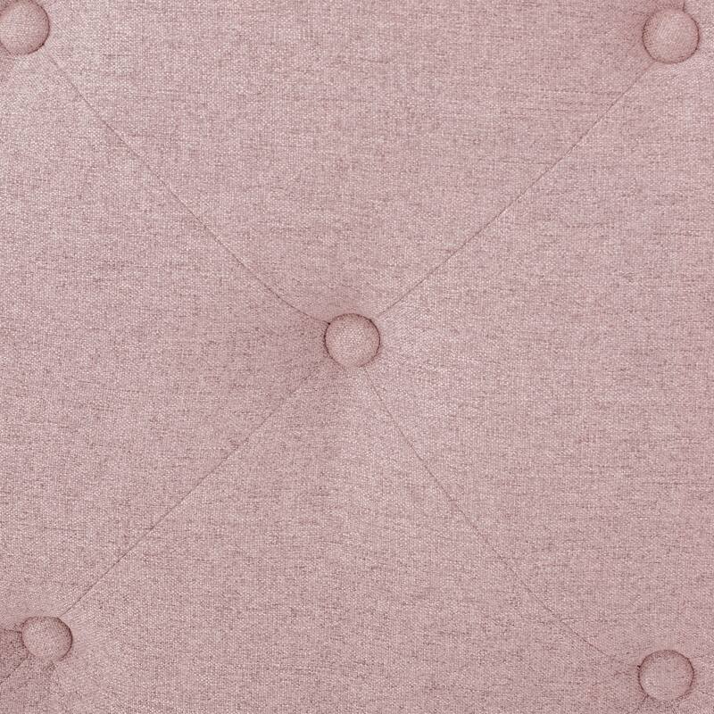 Tufted Upholstered Headboard Twin Size, Solid Wood Head Board with Durable Metal Legs