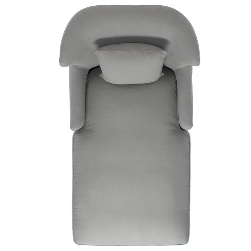 SAFAVIEH Couture Salbjorg Upholstered Chaise Lounger - 33 In W x 63 In D x 38.5 In H - 33Wx63Dx39H