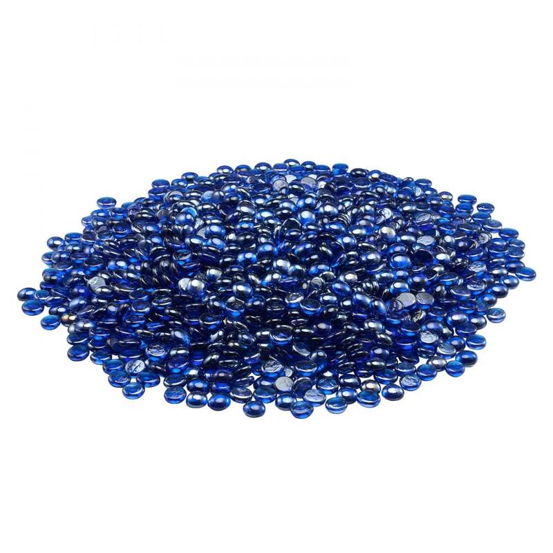 Cobalt Blue Fireproof Glass Blocks Heat Resistant for Pits - 3/4 inch