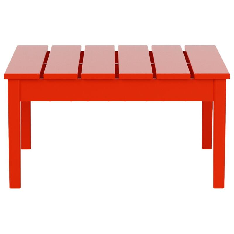 Polytrends Shoreside HDPE Eco-Friendly All Weather Square Modern 32" Conversation Table