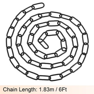 Pendant Light Fixture Chain 3mm Thick 1.83m With Connectors Hook Loops