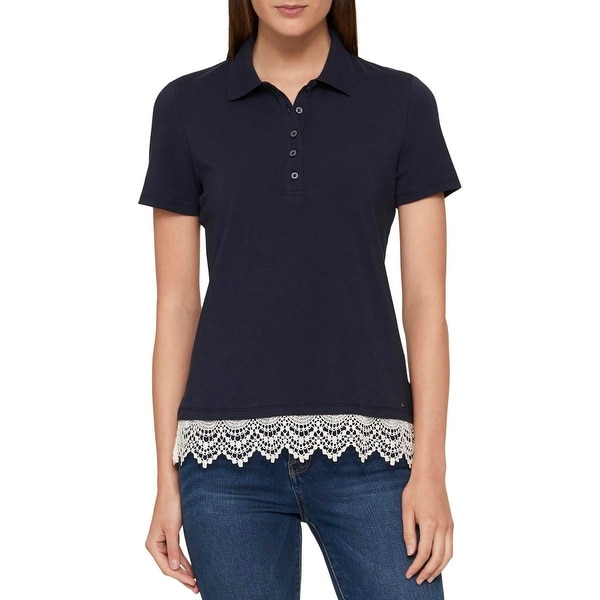 tommy hilfiger lace polo shirt