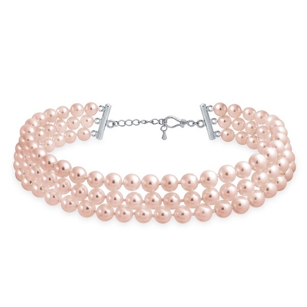 pink choker necklace