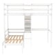 preview thumbnail 13 of 12, Convertible Wood Loft Bed with L-Shape Desk, Twin Bunk Bed, Shelves & Ladder - Multi-Functional & Space-Saving Design