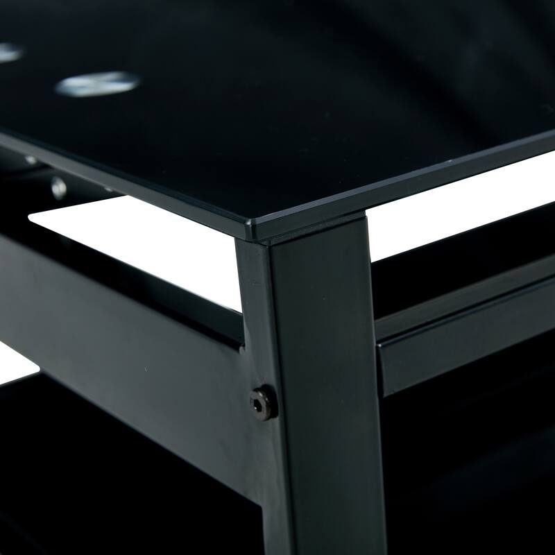 2-Layer Glass Lift Top Coffee Table