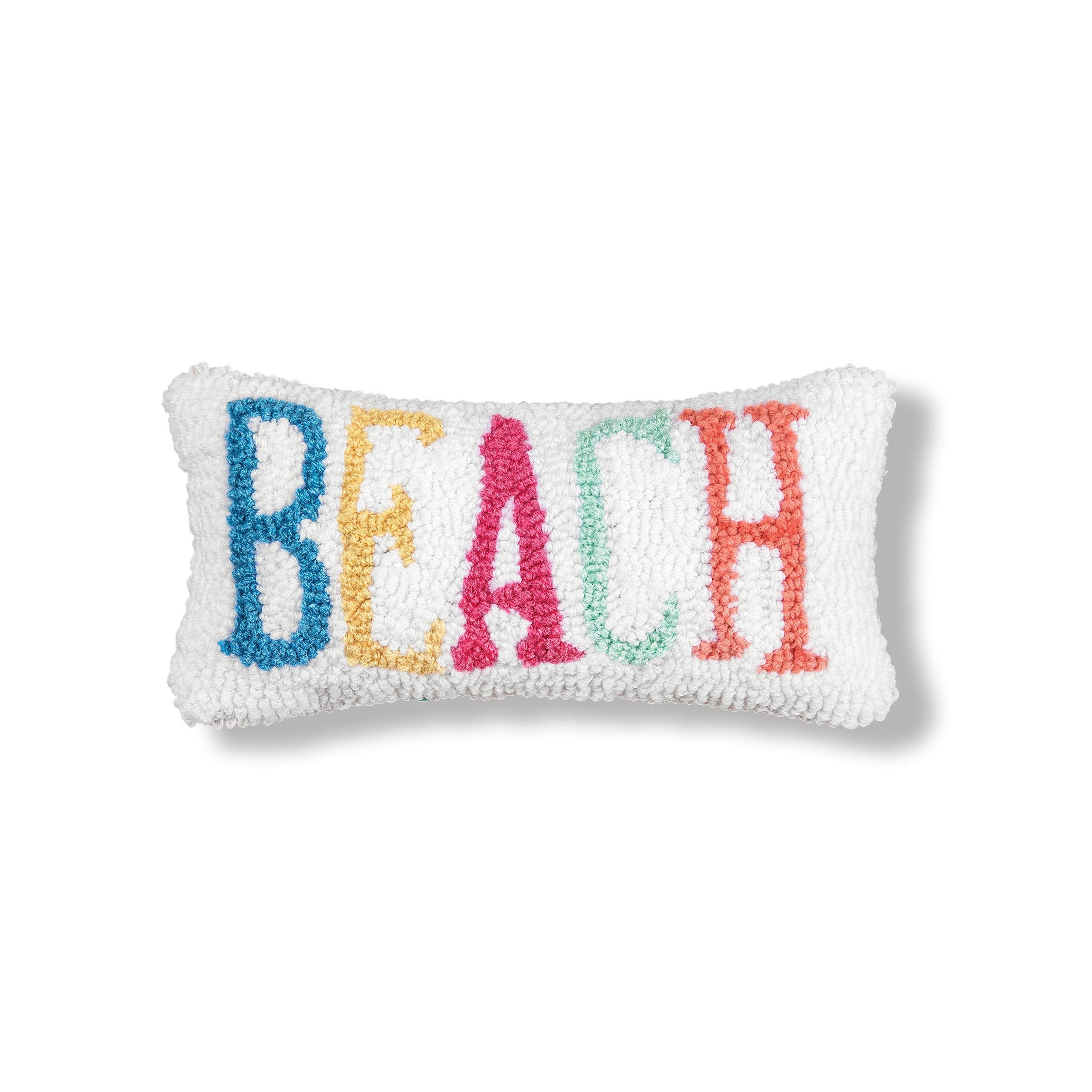 Beach Hooked Petite Throw Pillow