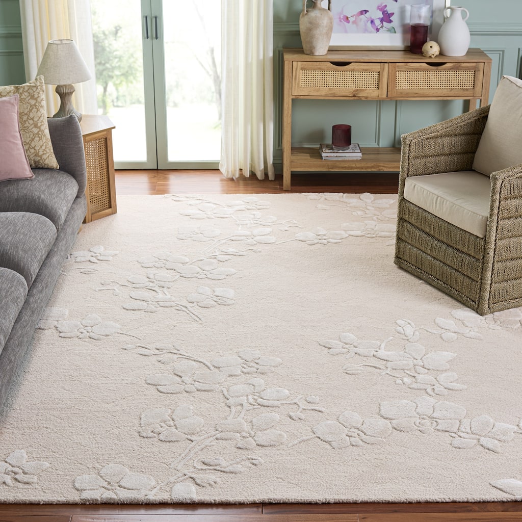 SAFAVIEH Handmade Glamour Barbe Wool Rug