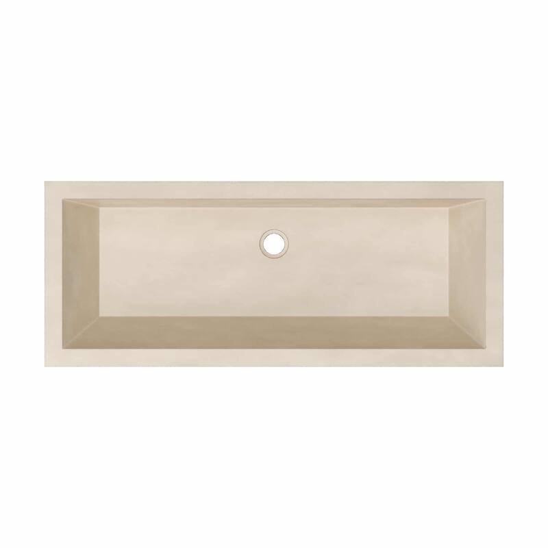Arcata NativeStone drop-in Rectangular Bathroom Sink